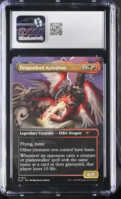 DRAGONLORD KOLAGHAN Secret Lair Mythic CGC 10 MTG EDH [Nostalgium] - Image 2