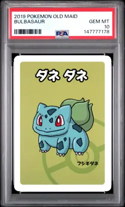 2019 POKEMON OLD MAID BULBASAUR PSA 10 - Image 1