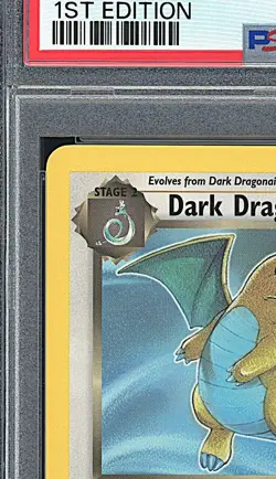 DARK DRAGONITE 2000 Pokemon Team Rocket 1st Edition #22 - PSA 8 - Image 3