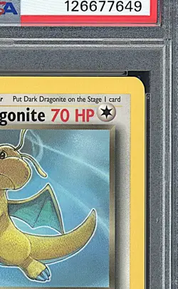 DARK DRAGONITE 2000 Pokemon Team Rocket 1st Edition #22 - PSA 8 - Image 4