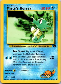 Misty's Horsea - Gym Challenge #087/132 Pokemon tcg - Image 1