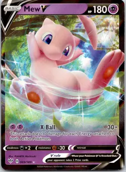 Mew V 069/189 Holo Darkness Ablaze Pokemon Near Mint - Image 1