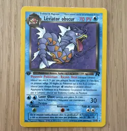 Pokemon Dark Gyarados 1st edition Rare Team Rocket 25/82 Stage 1 French 2000 - Image 1