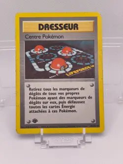 Pokemon Centre Pokemon 85/102 1ere Edition Set de Base French Played - Image 1