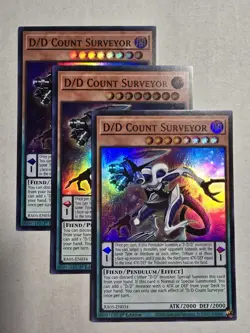 Yugioh! 3x D/D Count Surveyor RA05-EN034 Super Rare 1st Ed NM - Image 1