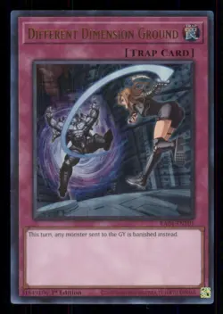 Yugioh Different Dimension Ground (UR) #RA04-EN101 Ultra Rare NM - Image 1