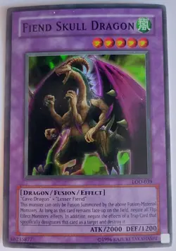 Fiend Skull Dragon Super Rare Legacy of Darkness LOD-039 MP - Image 1