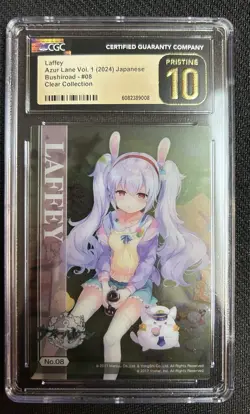 2024 Azur Lane Bushiroad Vol. 1 Clear Collection Laffey #8 CGC 10 PRISTINE - Image 1