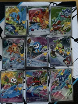Pokemon First Partner Illustration Collection S1 Promos Complete 9 Card Set-Rare - Image 1