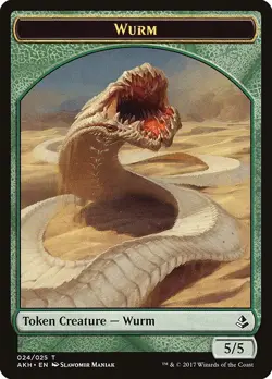 Wurm 5/5 MTG Amonkhet Token NM x1 - Magic Card - Image 1