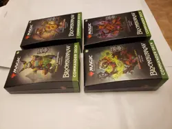Bloomburrow Commander Deck MTG Magic Set Of 4 sealed w/ collector booster sample - Image 3