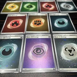 Pokemon TCG Bundle 13 Energy Cards Mixed Holo & Cosmic Holo SVE / MEE - Image 2