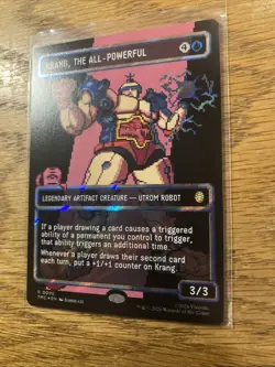 Krang, the All-Powerful (Surge Foil) Pixel Card #86 MTG TMNT - Card in hand🔥🔥 - Image 5
