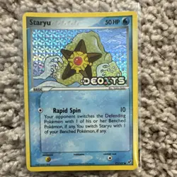 Pokemon Staryu Deoxys Reverse Holo STAMPED 77/107 2005 50 HP Card - Image 1