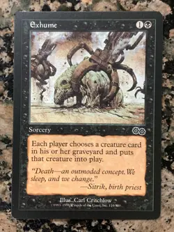 MTG Exhume x1 Urza's Saga NM Magic the Gathering - Image 1