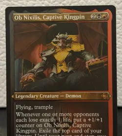 Ob Nixilis, Captive Kingpin (Foil Etched) March of the Machine (Aftermath) #141 - Image 2
