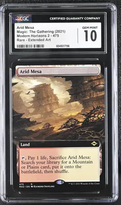 ARID MESA Modern Horizons 2 Extended Art Rare CGC 10 MTG [Nostalgium] - Image 1