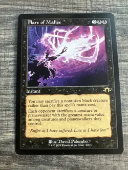 Flare of Malice (Retro Frame) Modern Horizons 3 Regular Rare #408 NM MTG - Image 1