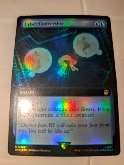 Cyber Conversion - Doctor Who - Extended Art - MTG - Magic: The Gathering - Image 1