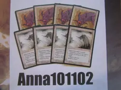 Death Ward Instant x4 and Prismatic Ward Enchant 4x Ice Age White MTG - Image 1