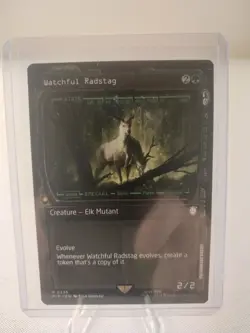 MTG Magic the Gathering Watchful Radstag (showcase) Fallout (#0335) NM - Image 1