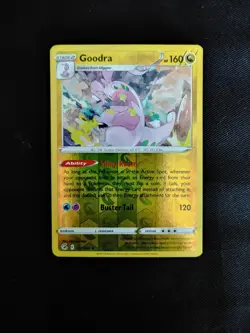 Pokemon TCG Sword & Shield Fusion Strike - Goodra 197/264 Rare Reverse Holo Foil - Image 1