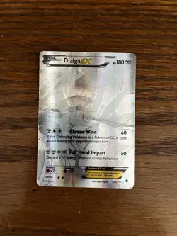 Pokemon TCG Dialga-Ex Phantom Forces Holo Card 122/119 Secret Rare, Well Used - Image 1