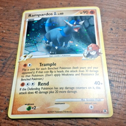 Pokemon Rampardos 11/111 Rising Rivals Reverse Holo NMint Fast Ship - Image 1