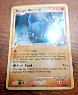 Pokemon Rampardos 11/111 Rising Rivals Reverse Holo NMint Fast Ship - Image 2