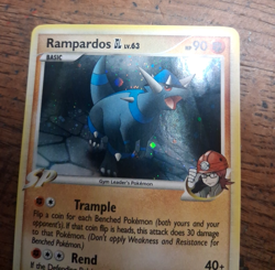 Pokemon Rampardos 11/111 Rising Rivals Reverse Holo NMint Fast Ship - Image 4