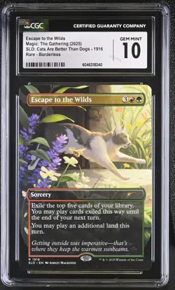 ESCAPE TO THE WILDS Secret Lair Cats Are Better Rare CGC 10 MTG [Nostalgium] - Image 1