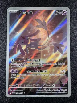 Pokemon Mesprit Illustration Rare IR Full Art Holo 204/191 Surging Sparks - Image 1