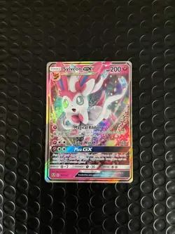 2018 Sylveon GX Alternate Art 92a/145 Pokemon Sun and Moon Promo - Image 1