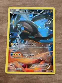 Black Kyurem XY80 Full Art Black Star Promo Pokemon Card TCG XY Holo NM - Image 3
