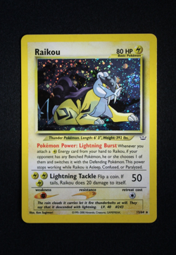 Pokemon Raikou 13/64 Holo Neo Revelation (Lightly Played) - Image 1