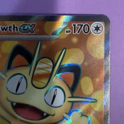 Pokemon Meowth ex Full Art Ultra Rare 107/088 Me03: Perfect Order Holo - Image 4