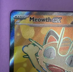 Pokemon Meowth ex Full Art Ultra Rare 107/088 Me03: Perfect Order Holo - Image 5