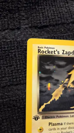 Pokemon TCG Team Rocket 1st Ed Rocket's Zapdos 15/132 Holo (Gym Challenge) - Image 2