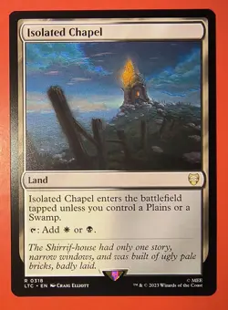 MTG, MAGIC: ISOLATED CHAPEL, LTC, RARE #0318 , REGULAR FINISH - Image 1