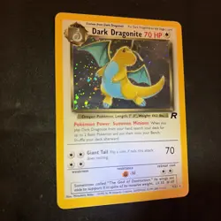 Pokemon TCG Dark Dragonite 5/82 Team Rocket Holo Rare VTG WOTC 2000 SwirlU - Image 2