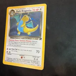 Pokemon TCG Dark Dragonite 5/82 Team Rocket Holo Rare VTG WOTC 2000 SwirlU - Image 3