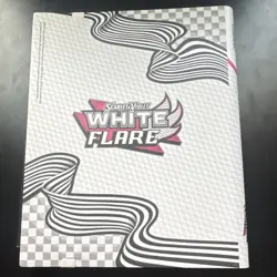 Pokemon Scarlet & Violet White Flare Reshiram 9-Pocket Binder White Black - Image 3