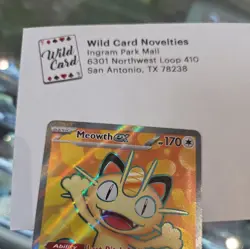 2026 Pokemon POR EN Perfect Order #107 Meowth ex Full Art Holo Rare - Image 2