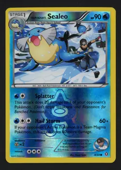 Team Aqua's Sealeo 4/34 Reverse Double Crisis Common Pokemon TCG - Image 1
