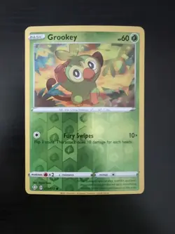 2021 Pokemon Grookey 011/072 Shining Fates Reverse Holo - Image 1