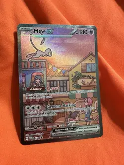 Pokemon Mew EX 180 HP Scarlet & Violet Promo Full Art Holo 053 - Image 1
