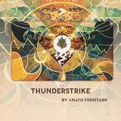 Lightning Bolt (Stitched) - MTG Playmat by Anato Finnstark - Compatible with Mag - Image 3