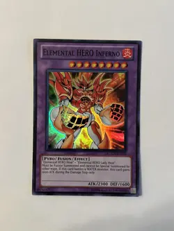 Elemental HERO Inferno LCGX-EN076 Yu-Gi-Oh Legendary Collection 2-Unlimited... - Image 1