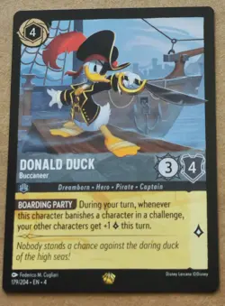 Disney Lorcana Donald Duck Buccaneer 179/204 Legendary Regular Ursula's Return - Image 1