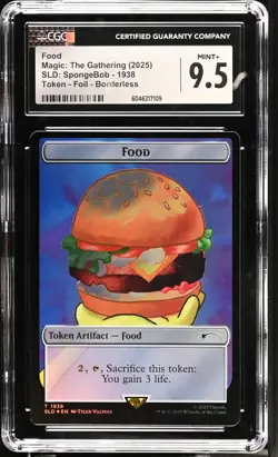 FOOD TOKEN Secret Lair Foil C CGC 9.5 MTG [Nostalgium] - Image 1
